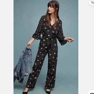 NWOT Bl^nk London Jizel Spotted Jumpsuit Size Medium Polka Dot Z340-14